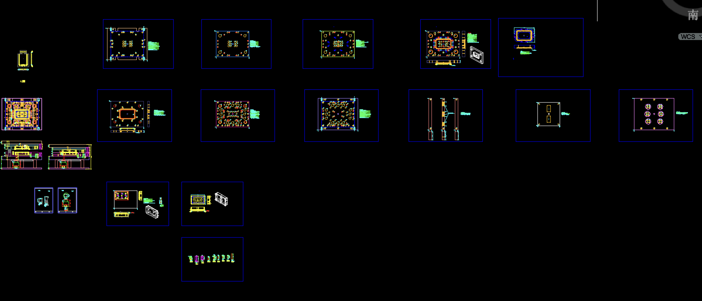 平板电脑后盖拉伸模具图